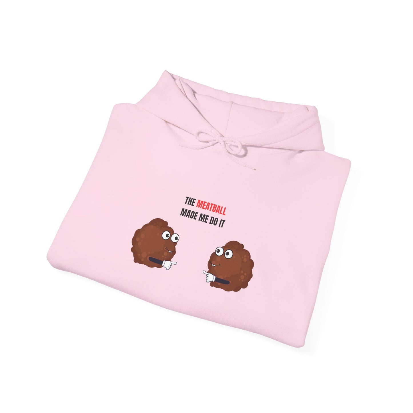 The Meatball Made Me Do It – Unisex Heavy Blend™ Hooded Sweatshirt