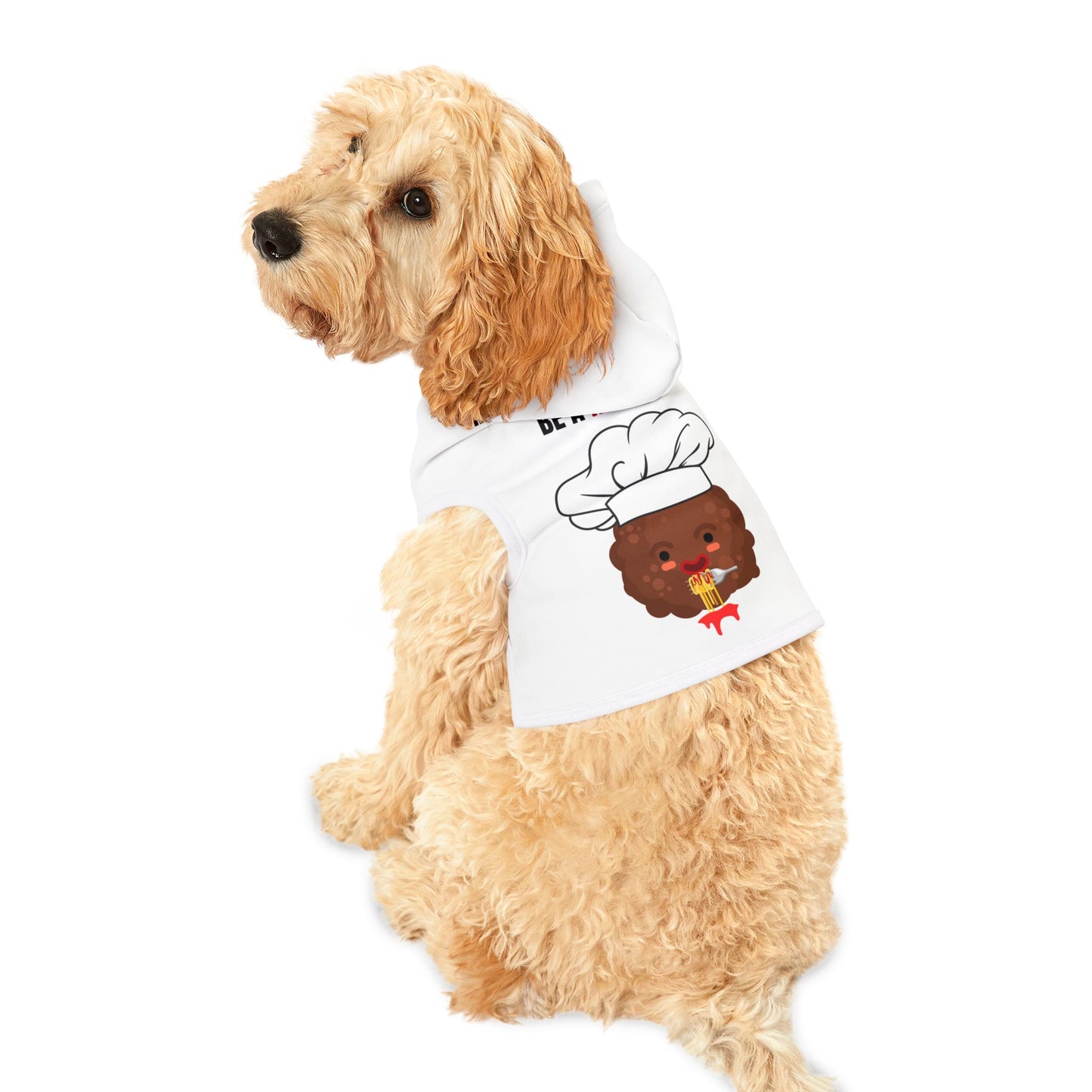 IN A WORLD FULL OF PASTA, BE A MEATBALL – Funny Dog Hoodie | Cute Custom Pet Apparel for Small & Large Dogs